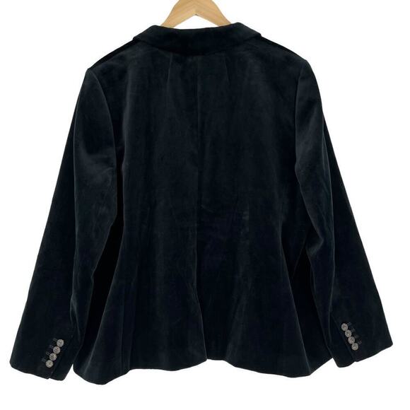 J.Crew Blazer Parke Velvet‎ Black Jacket Women’s Size 22 - Picture 10 of 10